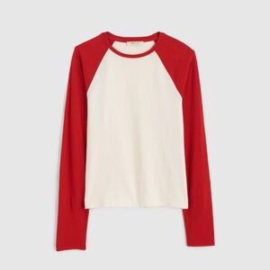 Madewell Baseball Long-Sleeve Tee in Vintage Jersey